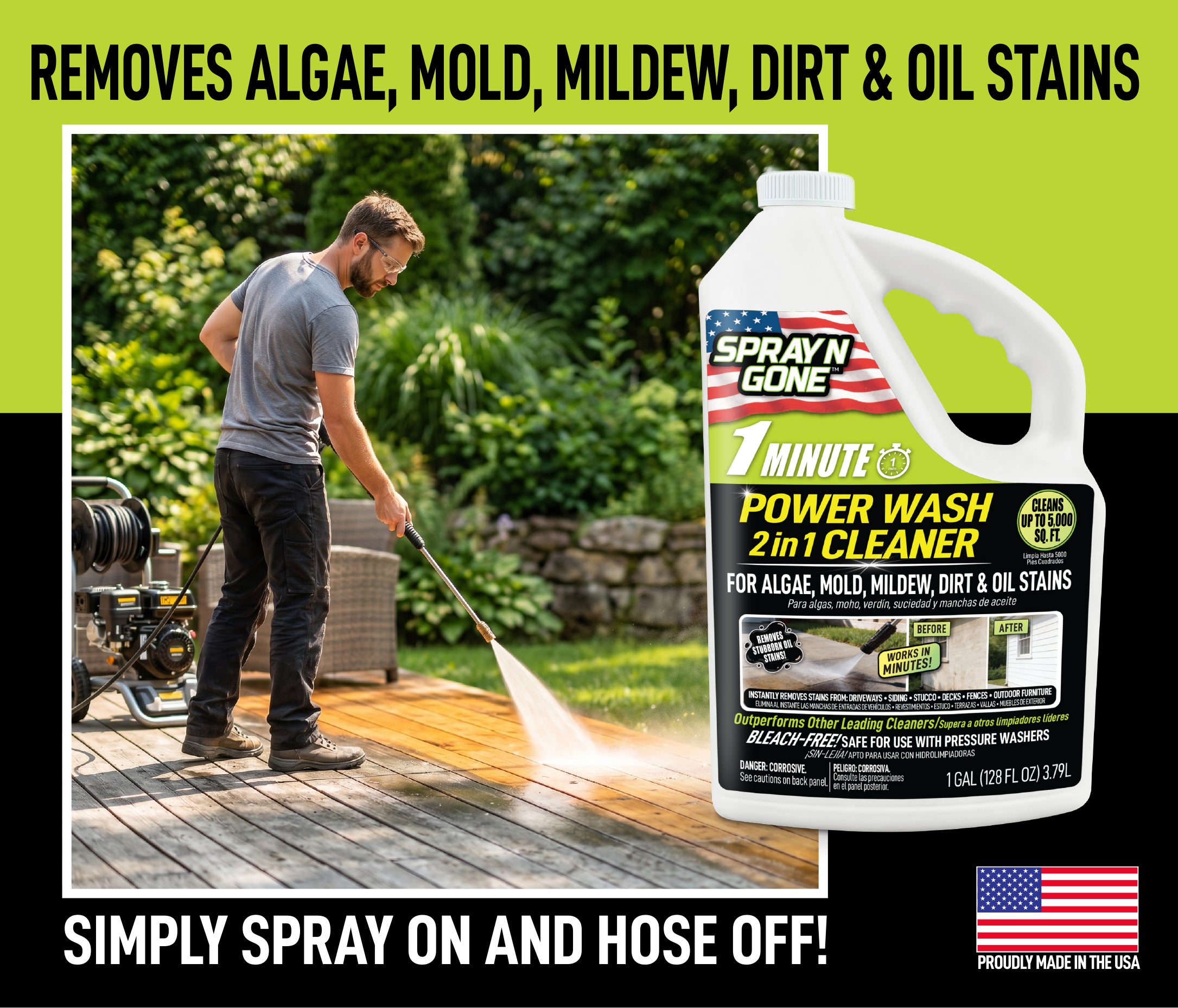 1 Minute Power Wash Cleaner