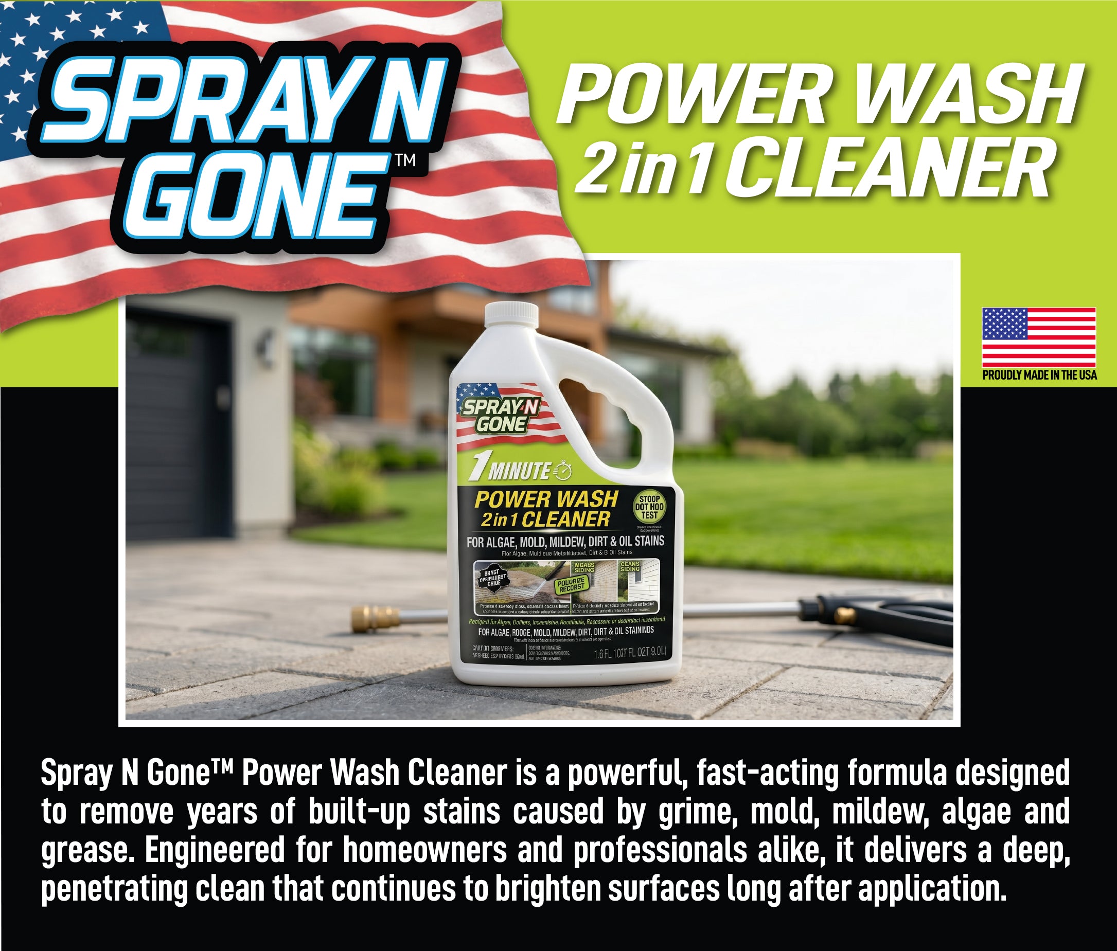 1 Minute Power Wash Cleaner