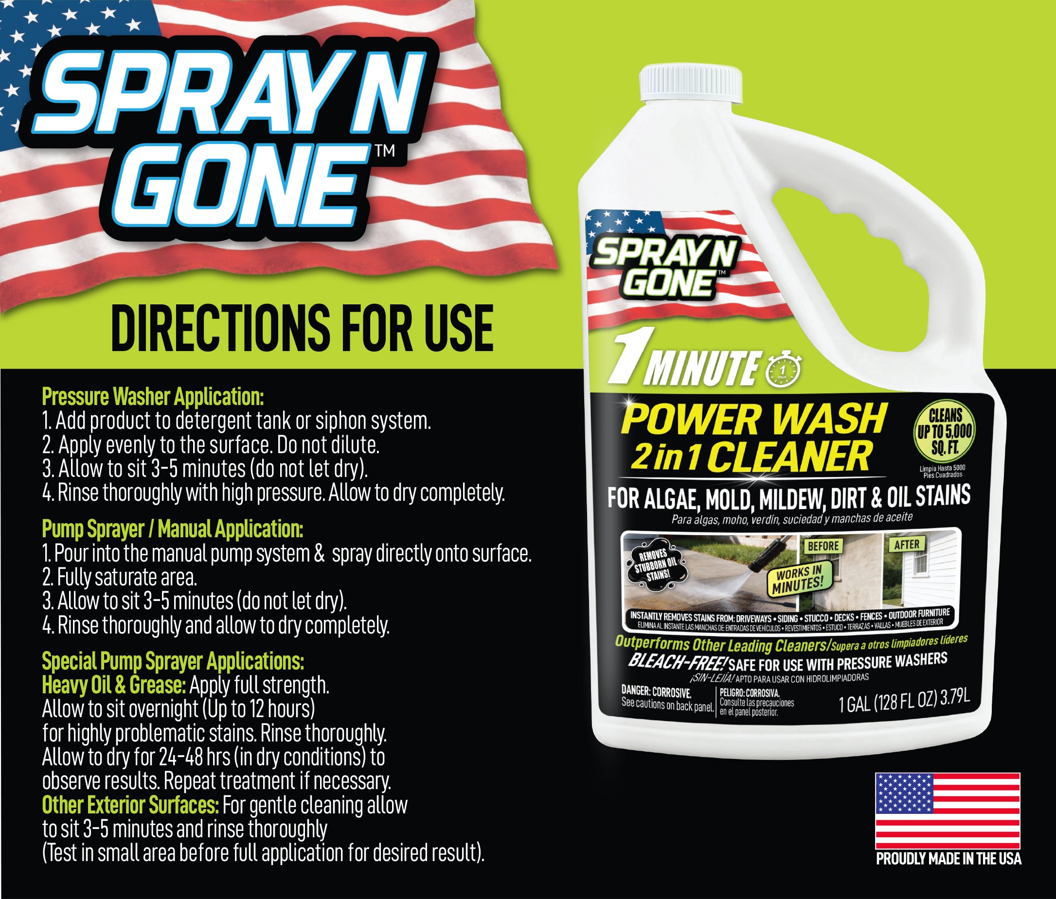 1 Minute Power Wash Cleaner