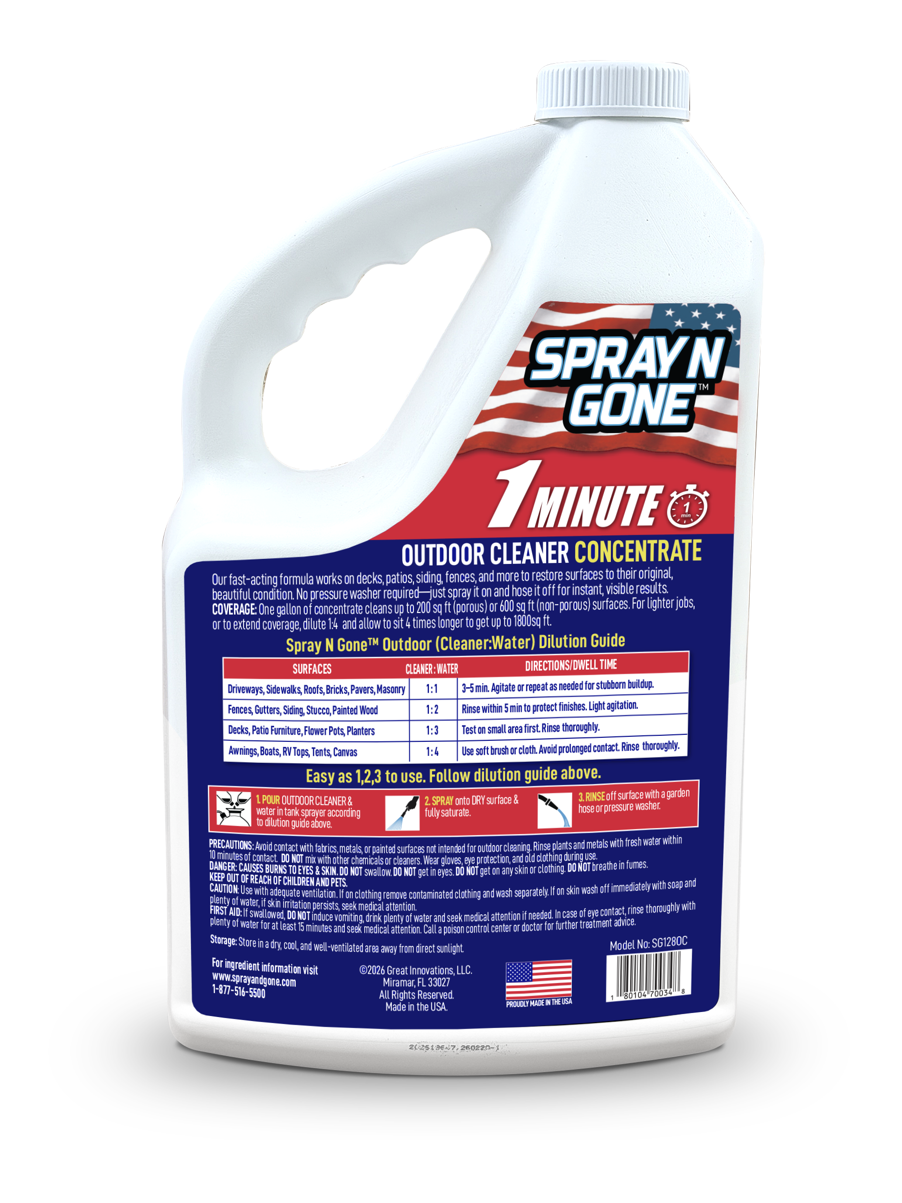 1 Minute Outdoor Cleaner Concentrate